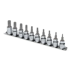Eastwood 10pc – 3/8 Inch Drive Torx Bit Set with S2 Tool Steel (32164)