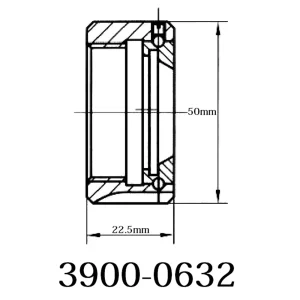 HHIP UM-TYPE M40 X 1.5 ER-32 COLLET CHUCK NUT (3900-0632) - view 2