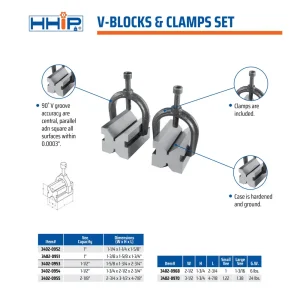 HHIP 2.50 X 1.73 X 2.76″ V-BLOCK & CLAMP SET (3402-0954) - view 3