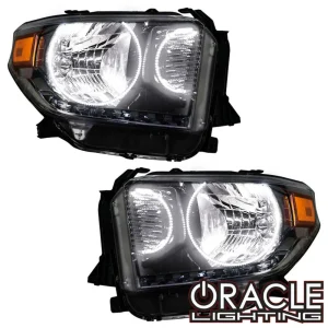 Oracle Lighting 2014-2017 Toyota Tundra Pre-Assembled LED Halo Headlights – (Dual Halo Kit) (7204-001, 7204-330, 7204...