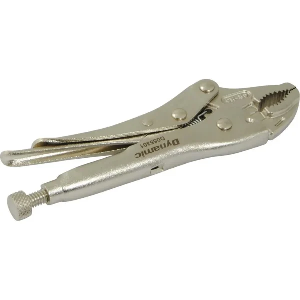 Dynamic Tools 5″ Locking Pliers, Curved Jaws With Wire Cutter (D055301)