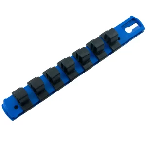 Gray Tools 1/2″ Drive Socket Organizers for Metric Sockets – Blue (91208B)