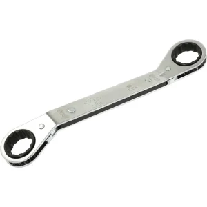Gray Tools 13/16″x 15/16″ 12 Point, 25 Degree Offset Ratcheting Box Wrench, Mirror Chrome Finish (5206)