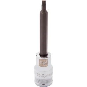 Dynamic Tools 1/2″ Drive Torx® Head, T25 Long Bit, Chrome Finish Socket (D013725)