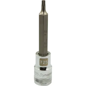 Dynamic Tools 1/2″ Drive Torx® Head, T25 Long Bit, Chrome Finish Socket (D013725) - view 2