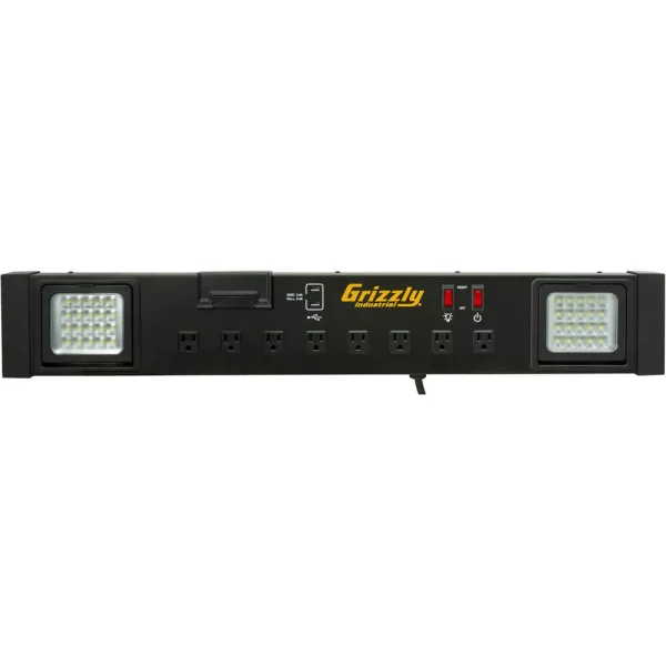 Grizzly Industrial 1000 Lumen Work Bench Light Charging Station (T33678)