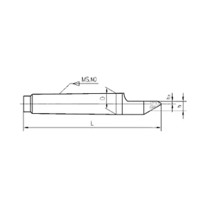 HHIP MT2 CARBIDE TIPPED HALF-NOTCHED DEAD CENTER (3900-6057) - view 3