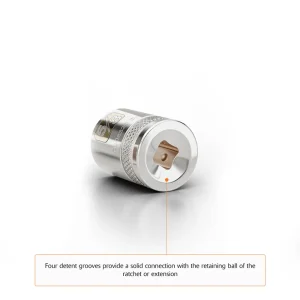 Dynamic Tools 1/2″ Drive 12 Point SAE, 1-1/4″ Standard Length, Chrome Finish Socket (D015440) - view 3