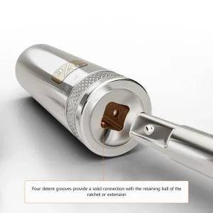 Dynamic Tools 1/2″ Drive 12 Point SAE, 13/16″ Deep Length, Chrome Finish Socket (D015626) - view 2