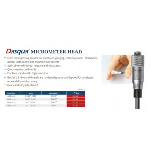 DASQUA 0-0.5″ MICROMETER HEAD (4812-5110) - view 3