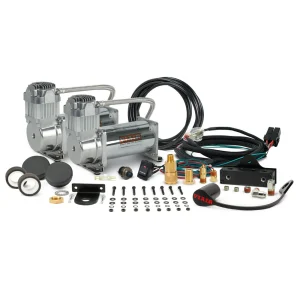 VIAIR Dual Chrome 400 Mounted Air System Kit 150 PSI Portable (400DC01)