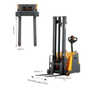 Apollo Counterbalanced Electric Stacker 1200Lbs 118″ High (A-3031) - view 3
