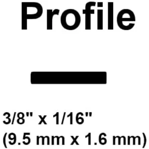 Polyvance High Density Polyethylene (Hdpe), 3/8″ X 1/16″, 5Ft, Green (R12-04-01-GN) - view 2