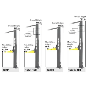 BendPak 10APX-181 Adjustable Clearfloor High-Rise Lift (5175307) - view 2