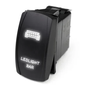 Race Sport LED Rocker Switch with White LED Radiance Light Bar (1005302)