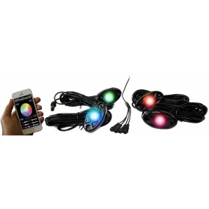 Race Sport ColorSMART 4-LED Glow Pod BLACK Kit Smartphone Controlled (1005237)