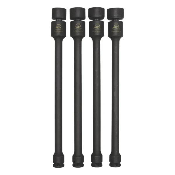 4 PIECE 3/8″ DRIVE METRIC 6 POINT ADV IMPACT UNIVERSAL SOCKET EXTENSION SET