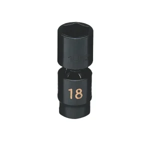 3/8″ DRIVE 18MM METRIC 6 POINT MID-LENGTH UNIVERSAL IMPACT SOCKET