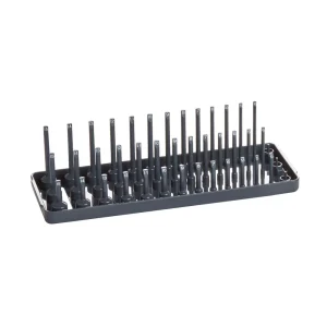 1/4″ DRIVE METRIC 3 ROW SOCKET HOLDER – GRAY