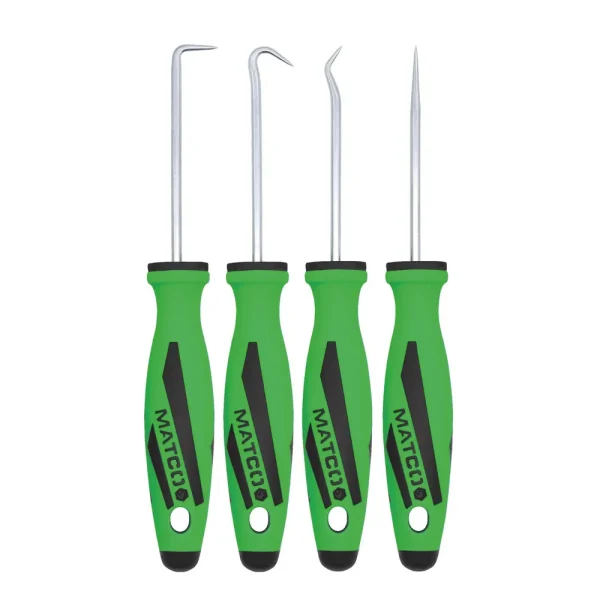 4 PIECE MINI HOOK AND PICK SET – GREEN