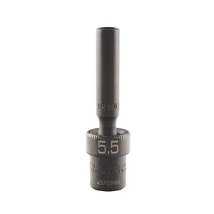 1/4″ DRIVE 5.5MM METRIC 6 POINT ADV DEEP UNIVERSAL IMPACT SOCKET - view 2