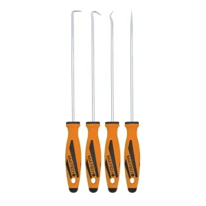 4 PIECE LONG HOOK AND PICK SET – ORANGE