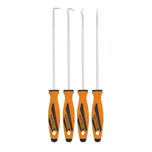 4 PIECE LONG HOOK AND PICK SET – ORANGE