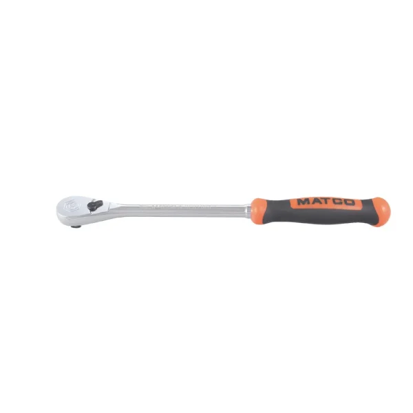 3/8″ DRIVE 11-3/4″ EIGHTY8 TOOTH FIXED RATCHET WITH ERGO HANDLE – ORANGE