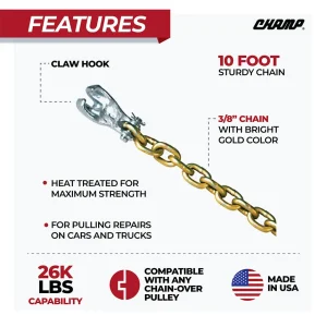 CHAMP® 10-Foot Chain with Claw Hook 1010 - view 2