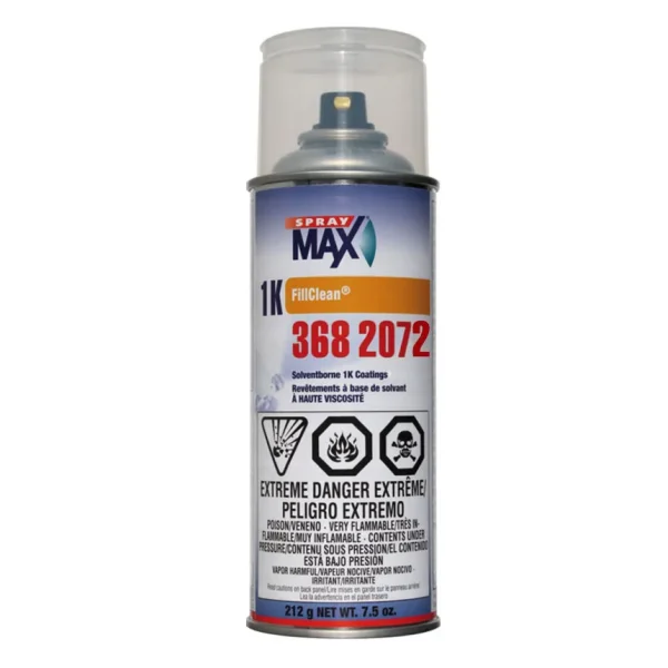 SprayMax 1K Empty FillClean® Solventborne Aerosol Can – Low Viscosity – 3682072