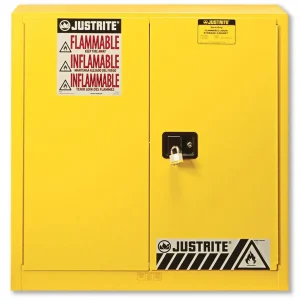 Justrite 40 Gallon Sure-Grip Ex Safety Cabinet For Combustibles – Self-Close