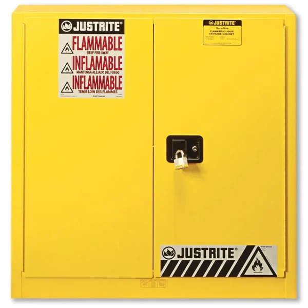 Justrite 40 Gallon Sure-Grip Ex Safety Cabinet For Combustibles – Self-Close