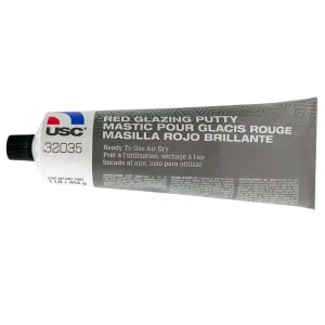 USC Red Glazing Putty, 1 lb tube – 32035