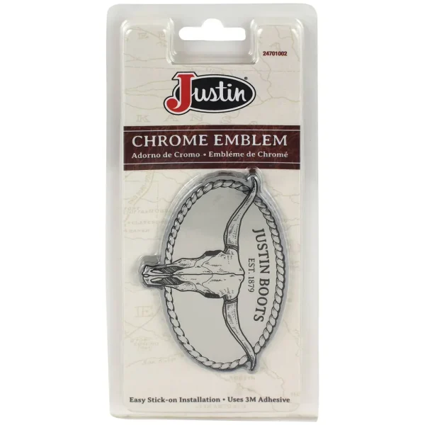 Justin Justin Chrome Emblem – 24701002