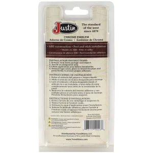 Justin Justin Chrome Emblem – 24701002 - view 2
