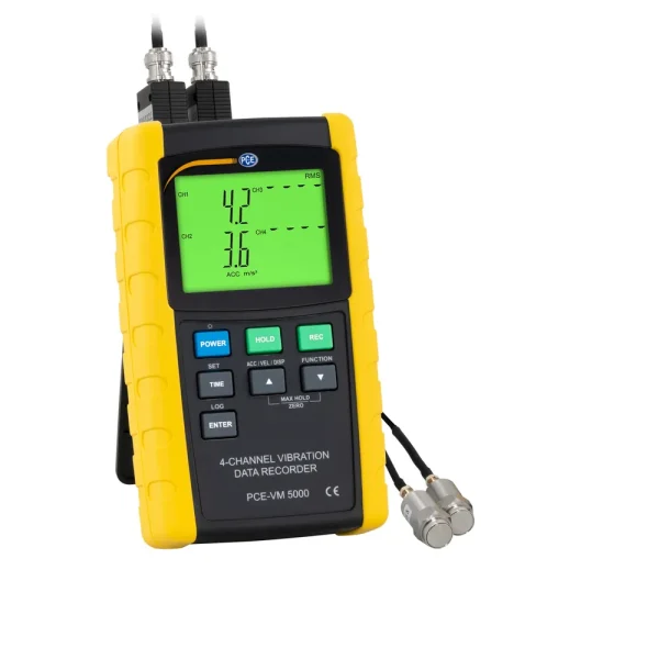 PCE Instruments Vibration Meter with 4-Channel Data Logging and SD Storage (PCE-VM 5000)