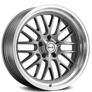 Ridler 607 Gloss Grey Machined Wheels