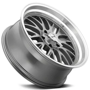 Ridler 607 Gloss Grey Machined Wheels - view 3