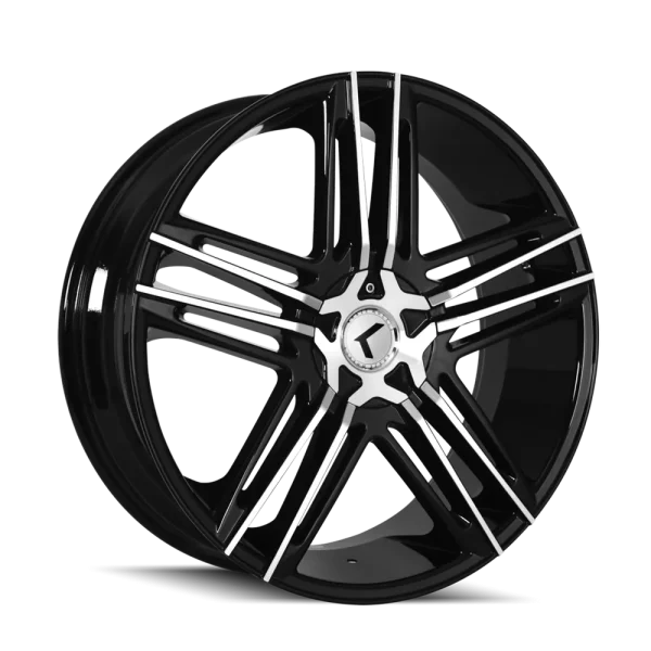Kraze Hella KR157 Gloss Black Machined Wheels