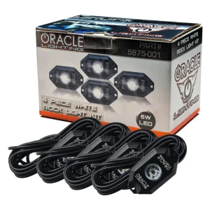 Oracle Lighting White Underbody Wheel Well Rock Light Kit – 4 Piece (5875-001)