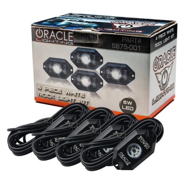 Oracle Lighting White Underbody Wheel Well Rock Light Kit – 4 Piece (5875-001)