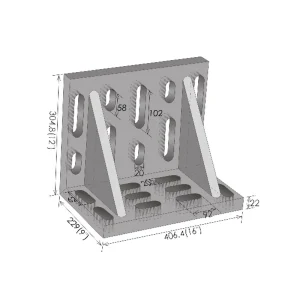 HHIP 16 X 12 X 9″ GIANT SLOTTED ANGLE PLATE (3402-0340)