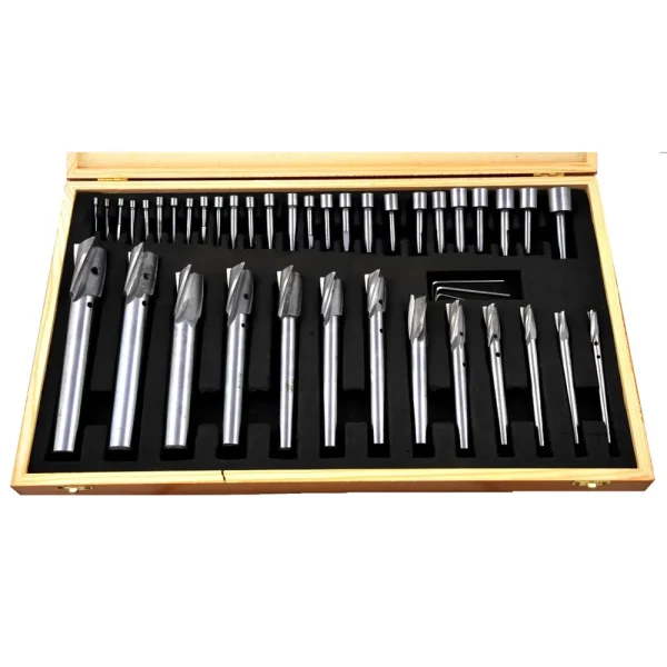 HHIP 40 PIECE 1/4-1″ HSS STRAIGHT-SHANK 3 FLUTE COUNTERBORE SET (2007-0041)
