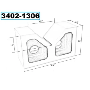 HHIP 6 X 2-1/2 X 3-1/2″ STEEL V-BLOCK SET (3402-1306) - view 2