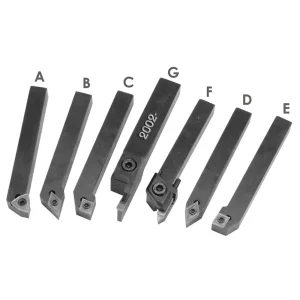 HHIP 7 PIECE 1/4″ INDEXABLE CUT OFF & TURNING TOOL SET (2002-0010) - view 2