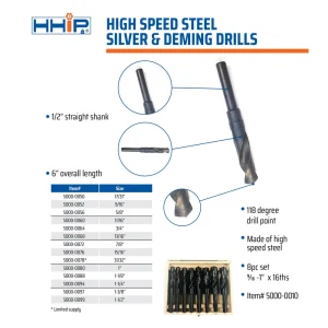 HHIP 1-1/4″ SILVER & DEMMING DRILL (5000-0094)