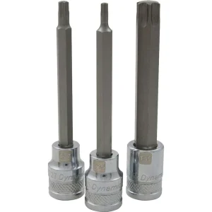 Dynamic Tools 3/8″ Drive Torx® Head, T25 Long Bit, Chrome Finish Socket (D006725) - view 2