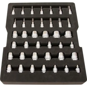Dynamic Tools 3/8″ Drive 40 Piece Chrome Socket Set With Foam Tool Organizer (D105102) - view 2