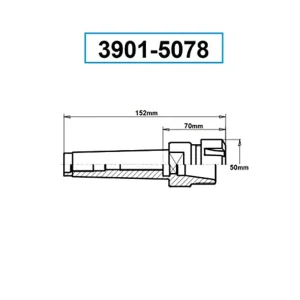 PRO-SERIES PRO-SERIES MT3 ER-32 DRAWBAR END COLLET CHUCK WITH SPANNER NUT (3901-5078) - view 2