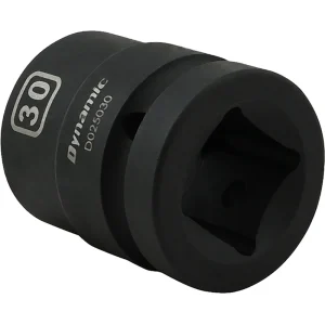 Dynamic Tools 30mm X 1″ Drive, 6 Point Standard Length, Impact Socket (D025030) - view 3